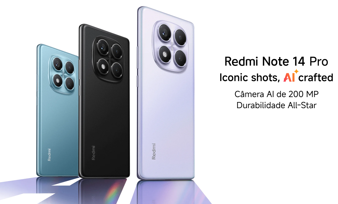 Xiaomi Redmi Note 14 Pro 4G NFC 8GB RAM 256GB Versão Global - rs eletronicos sorocaba